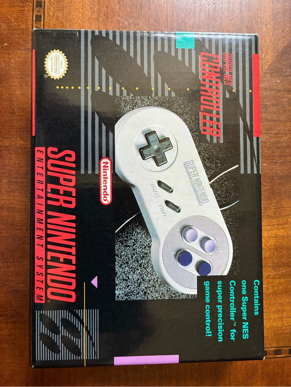 Super Nintendo Entertainment System SNES Original Controller - BOX ONLY